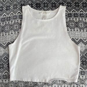 white forever 21 crop top